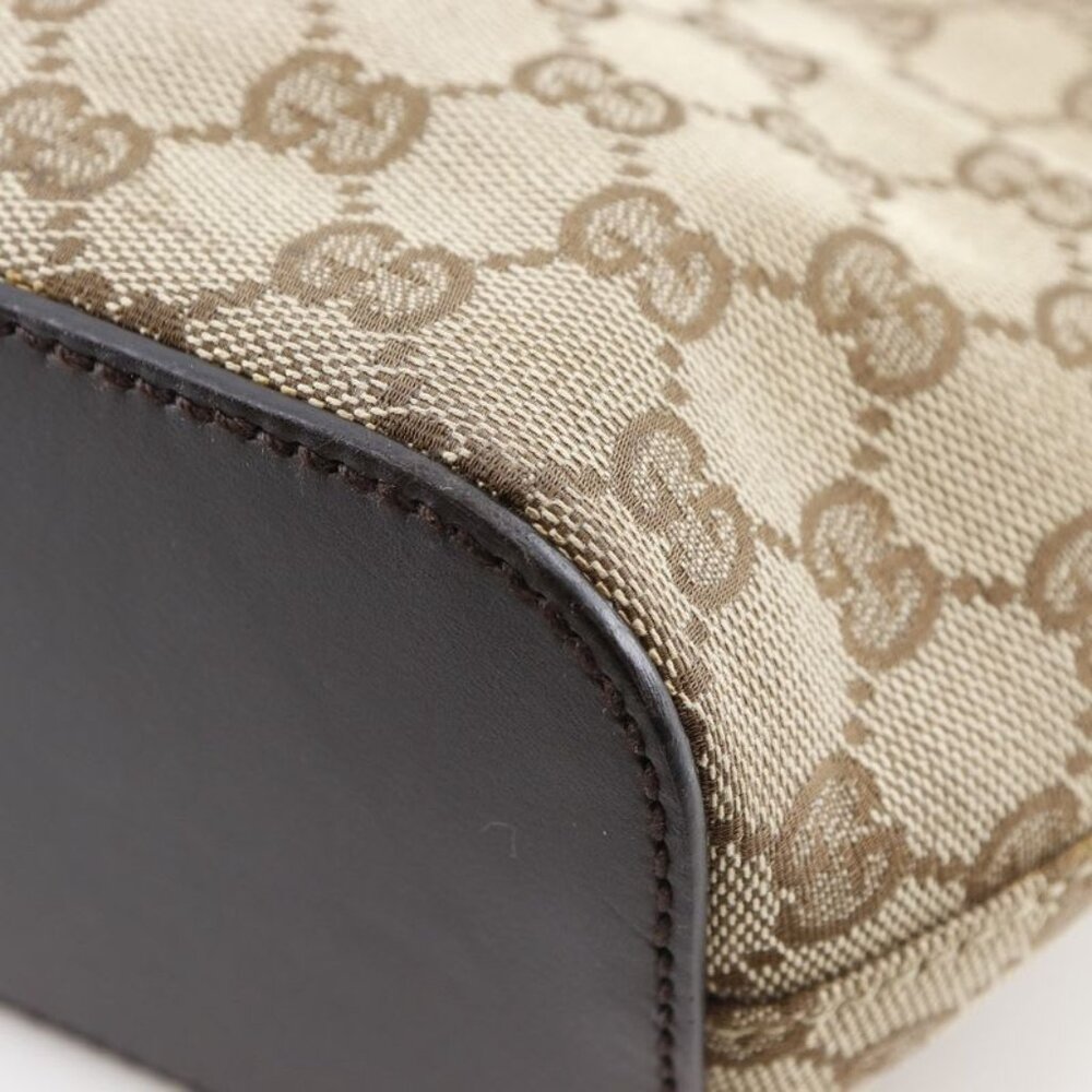 Gucci 1669 GG Canvas Brown Shoulder Bag - Picture 7 of 10